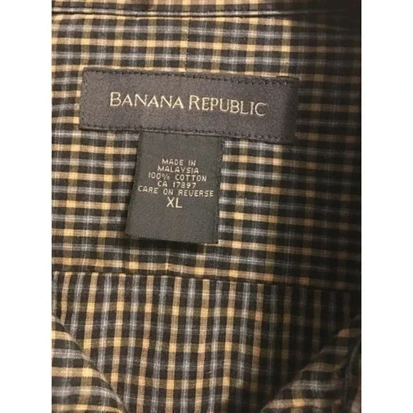 Banana Republic Men's Shirt Long Sleeve Button